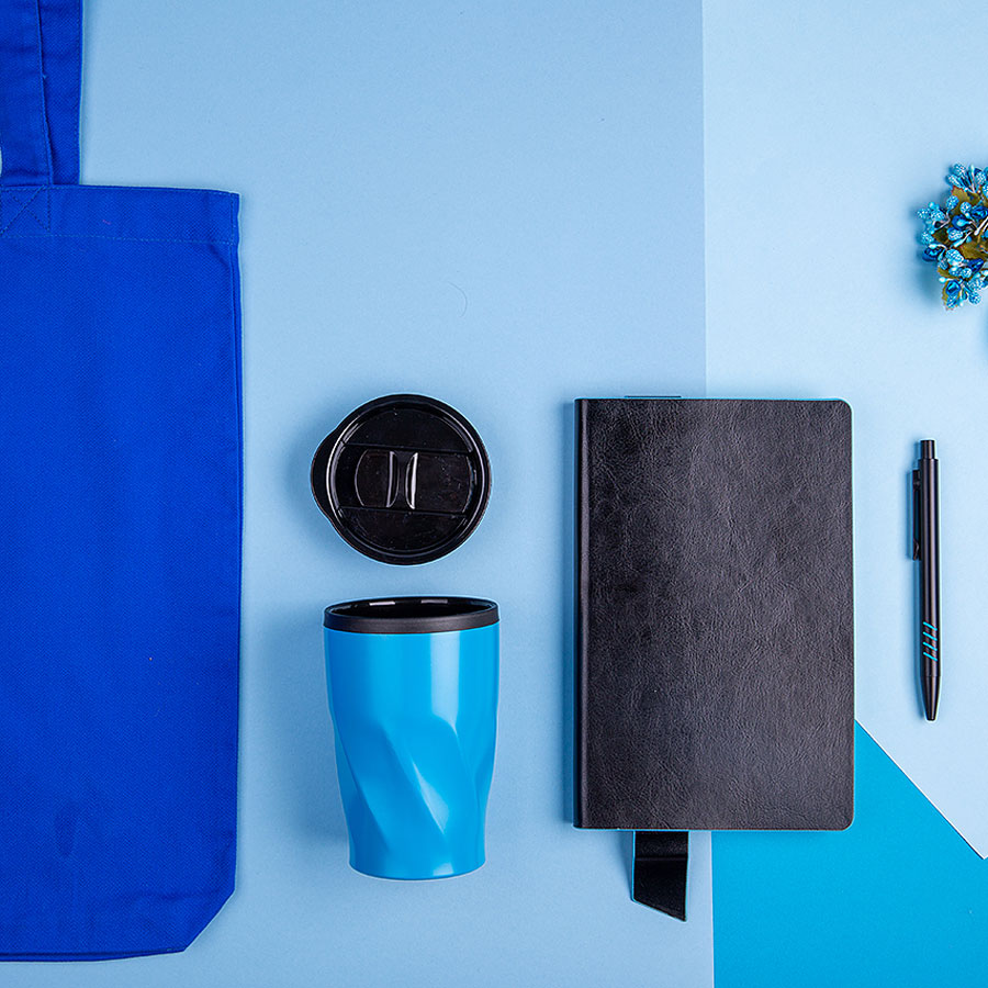 Набор подарочный VIBES4HIM: бизнес-блокнот, ручка, термокружка, сумка, ААА Групп, Подарочные наборы,  a193-7180