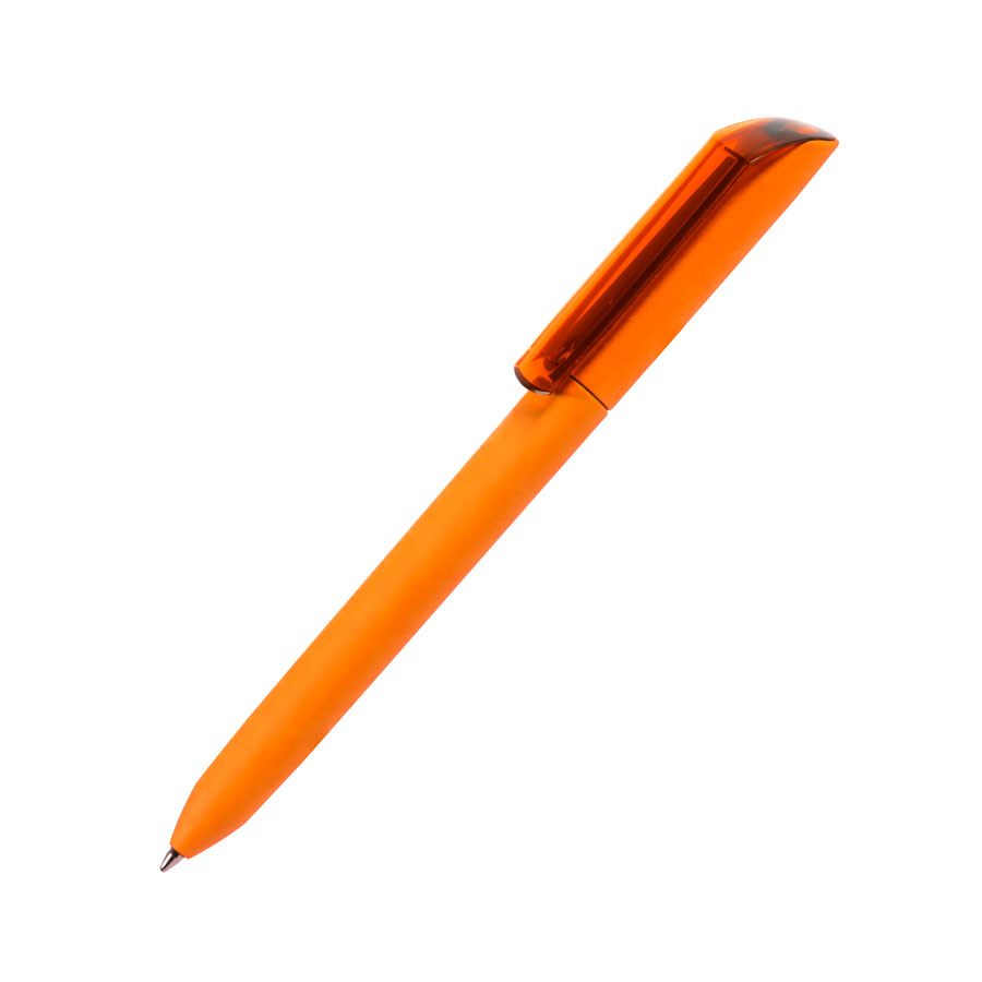 Ручка шариковая FLOW PURE c покрытием soft touch и прозрачным клипом, ААА Групп, Ручки пластиковые,  a623-3181