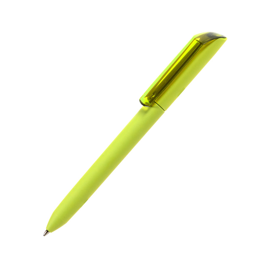 Ручка шариковая FLOW PURE c покрытием soft touch и прозрачным клипом, ААА Групп, Ручки пластиковые,  a265-7140