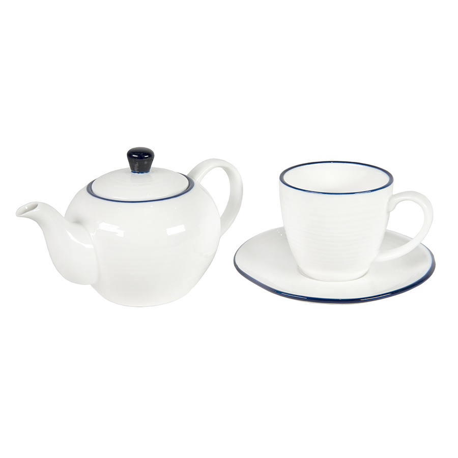 Набор SEAWAVE: чайная пара и чайник в подарочной упаковке, ААА Групп, Чайные и Кофейные наборы,  a182-3682