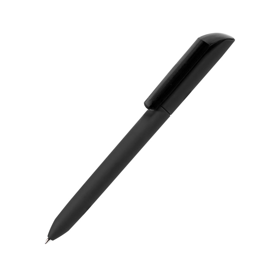 Ручка шариковая FLOW PURE c покрытием soft touch и прозрачным клипом, ААА Групп, Ручки пластиковые,  a178-0151