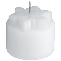 Свеча «Снежинка», малая, белая, цена: 65 руб.