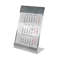 Календарь настольный на 2 года; размер 18*11,5 см, цвет- серебро, сталь, цена: 1319 руб.