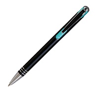 Шариковая ручка Bello, черная/аква, цена: 120 руб.