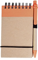 Блокнот на кольцах Eco Note с ручкой, оранжевый, цена: 130 руб.