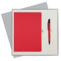 Подарочный набор Portobello/Rain  красный (Ежедневник недат А5, Ручка) беж. ложемент, цена: 1893 руб.