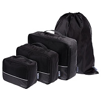 Дорожный набор сумок noJumble 4 в 1, черный, цена: 990 руб.
