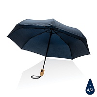 Автоматический зонт Impact из RPET AWARE™ с бамбуковой рукояткой, d94 см, цена: 1917 руб.