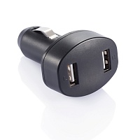 Зарядное устройство для автомобиля с 2 USB-портами, черный, цена: 330 руб.