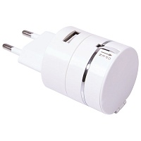 Сетевое зарядное устройство c USB выходом и универсальным кабелем 3-в-1, цена: 599 руб.