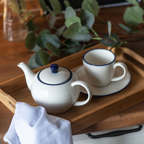 Набор SEAWAVE: чайная пара и чайник в подарочной упаковке, ААА Групп, Чайные и Кофейные наборы, a182-3682