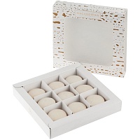Набор из 9 пирожных макарон, в коробке с окошком, цена: 2300 руб.
