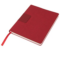 Бизнес-блокнот "Tweedi", 150х180 мм, красный, кремовая бумага, гибкая обложка, в линейку, цена: 729 руб.