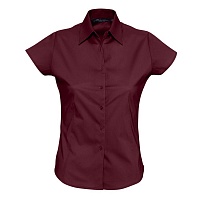 Рубашка женская с коротким рукавом Excess, бордовая, цена: 2889 руб.