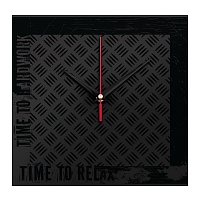 Часы настенные стеклянные Hard Work Black, цена: 1559 руб.