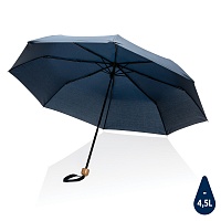 Компактный зонт Impact из RPET AWARE™ с бамбуковой рукояткой, d96 см , цена: 1230 руб.