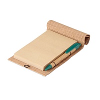 Блокнот бамбуковый с ручкой
