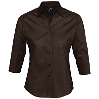 Рубашка женская с рукавом 3/4 Effect 140, темно-коричневая, цена: 2867 руб.