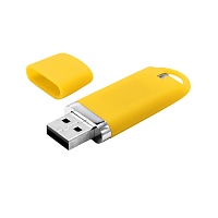 Флешка “Shape” с покрытием Софт Тач 16 GB, желтая, цена: 363.84 руб.