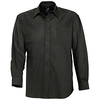 Рубашка мужская с длинным рукавом Boston, черная, цена: 2870 руб.