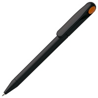 Ручка шариковая Prodir DS1 TMM Dot, черная с оранжевым, цена: 129 руб.