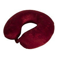 Подушка дорожная  "SOFT"; memory foam, микрофибра, красный, цена: 999 руб.