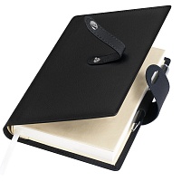 Ежедневник-портфолио Passage, черный, обложка soft touch, недатированный кремовый блок, подарочная коробка, цена: 3156 руб.