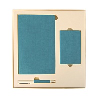 Набор подарочный PROVENCE; Универсальный аккумулятор(5000мАh), блокнот и ручка; голубой, шт, цена: 2328 руб.