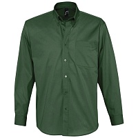 Рубашка мужская с длинным рукавом Bel Air, темно-зеленая, цена: 3032 руб.