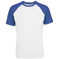 Футболка мужская T-bolka Bicolor, белая с синим, цена: 481 руб.