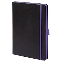 Ежедневник Tone, недатированный, черный с фиолетовым, уценка, цена: 150 руб.
