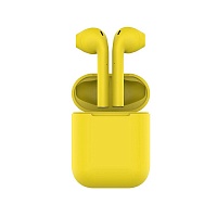 Наушники беспроводные с зарядным боксом TWS AIR SOFT, цвет желтый , цена: 1369 руб.