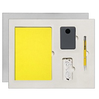 Подарочный набор Portobello/ Sky желто-серый (Ежедневник недат А5, Ручка, Power Bank), цена: 3154 руб.