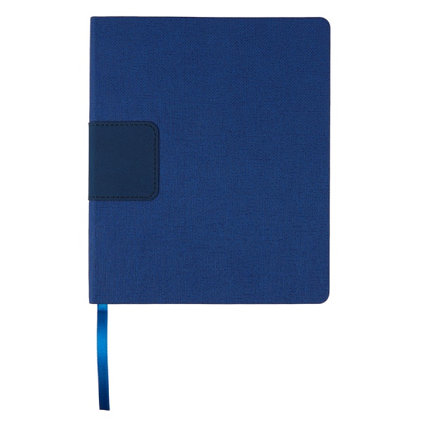 Бизнес-блокнот "Tweedi", 150х180 мм, синий, кремовая бумага, гибкая обложка, в линейку, ААА Групп, ThinkMe, a984-3221