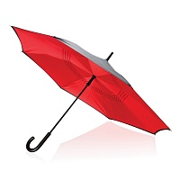 Механический двусторонний зонт, d115 см, красный, цена: 1400 руб.